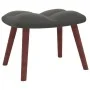 Relaxation armchair with dark gray velvet stool by vidaXL, Armchairs - Ref: Foro24-328063, Price: 125,56 €, Discount: %