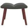 Relaxation armchair with dark gray velvet stool by vidaXL, Armchairs - Ref: Foro24-328063, Price: 125,56 €, Discount: %