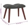 Entspannungssessel mit dunkelgrauem Samthocker von vidaXL, Sessel - Ref: Foro24-328063, Preis: 125,56 €, Rabatt: %
