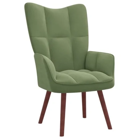 Sillón de relax de terciopelo verde claro de vidaXL, Sillones - Ref: Foro24-328054, Precio: 153,02 €, Descuento: %