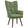 Sillón de relax de terciopelo verde claro de vidaXL, Sillones - Ref: Foro24-328054, Precio: 153,02 €, Descuento: %