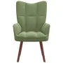 Sillón de relax de terciopelo verde claro de vidaXL, Sillones - Ref: Foro24-328054, Precio: 153,02 €, Descuento: %
