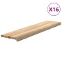 Peldaños de escalera 16 uds sin tratar 110x25x2 cm en Hogar | Comprar online en Foru.es