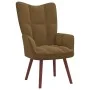 Brauner Samt-Entspannungssessel von vidaXL, Sessel - Ref: Foro24-328059, Preis: 122,97 €, Rabatt: %