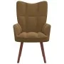 Brauner Samt-Entspannungssessel von vidaXL, Sessel - Ref: Foro24-328059, Preis: 122,97 €, Rabatt: %