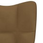 Sillón de relax de terciopelo marrón de vidaXL, Sillones - Ref: Foro24-328059, Precio: 119,60 €, Descuento: %