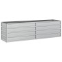 Arriate de acero galvanizado plateado 160x40x45 cm de vidaXL, Maceteros y jardineras - Ref: Foro24-316895, Precio: 43,52 €, D...