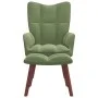 Relaxation armchair with light green velvet stool by vidaXL, Armchairs - Ref: Foro24-328065, Price: 125,59 €, Discount: %