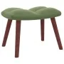 Relaxation armchair with light green velvet stool by vidaXL, Armchairs - Ref: Foro24-328065, Price: 125,59 €, Discount: %