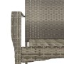 Sillas de jardín con cojines 4 unidades ratán sintético gris de vidaXL, Sillas de jardín - Ref: Foro24-319884, Precio: 231,35...