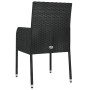 Sillas de jardín con cojines 2 unidades ratán sintético negro de vidaXL, Sillas de jardín - Ref: Foro24-319885, Precio: 93,50...