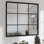 Espejo de pared metal negro 60x60 cm de vidaXL, Espejos - Ref: Foro24-342206, Precio: 65,41 €, Descuento: %