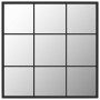 Espejo de pared metal negro 60x60 cm de vidaXL, Espejos - Ref: Foro24-342206, Precio: 64,48 €, Descuento: %