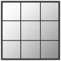 Espejo de pared metal negro 60x60 cm de vidaXL, Espejos - Ref: Foro24-342206, Precio: 65,41 €, Descuento: %