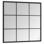 Espejo de pared metal negro 60x60 cm de vidaXL, Espejos - Ref: Foro24-342206, Precio: 65,41 €, Descuento: %