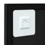 Espejo de pared metal negro 60x60 cm de vidaXL, Espejos - Ref: Foro24-342206, Precio: 65,41 €, Descuento: %
