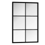Espejo de pared metal negro 60x40 cm de vidaXL, Espejos - Ref: Foro24-342205, Precio: 50,05 €, Descuento: %