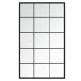 Black metal wall mirror 100x60 cm by vidaXL, Mirrors - Ref: Foro24-342209, Price: 83,57 €, Discount: %
