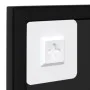 Black metal wall mirror 100x60 cm by vidaXL, Mirrors - Ref: Foro24-342209, Price: 83,57 €, Discount: %