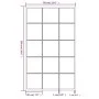 Black metal wall mirror 100x60 cm by vidaXL, Mirrors - Ref: Foro24-342209, Price: 83,57 €, Discount: %