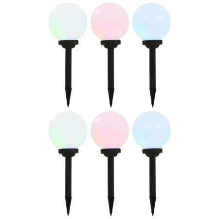 Lámparas solares esféricas de exterior 6 uds LED RGB 20 cm de vidaXL, Iluminación de exterior - Ref: Foro24-277126, Precio: 9...