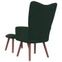 Entspannungssessel mit dunkelgrünem Samthocker von vidaXL, Sessel - Ref: Foro24-328064, Preis: 136,69 €, Rabatt: %