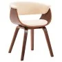 Sillas de comedor 6 uds madera curvada y cuero sintético crema de vidaXL, Sillas de comedor - Ref: Foro24-278726, Precio: 1,0...