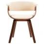 Sillas de comedor 6 uds madera curvada y cuero sintético crema de vidaXL, Sillas de comedor - Ref: Foro24-278726, Precio: 1,0...