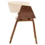 Sillas de comedor 6 uds madera curvada y cuero sintético crema de vidaXL, Sillas de comedor - Ref: Foro24-278726, Precio: 1,0...