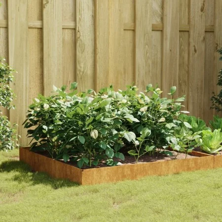 Jardinera acero corten 100x100x26 cm de vidaXL, Maceteros y jardineras - Ref: Foro24-824514, Precio: 44,55 €, Descuento: %