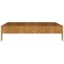 Jardinera acero corten 100x100x26 cm de vidaXL, Maceteros y jardineras - Ref: Foro24-824514, Precio: 44,55 €, Descuento: %