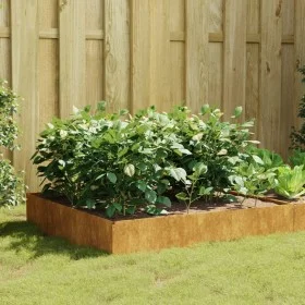Corten steel planter 100x100x33.5 cm by vidaXL, Pots and planters - Ref: Foro24-824515, Price: 64,54 €, Discount: %
