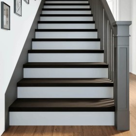 Peldaños de escalera 16 uds madera maciza roble marrón oscuro en Hogar | Comprar online en Foru.es