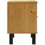 Mesita de noche FLAM madera maciza de pino 49x35x50 cm de vidaXL, Mesitas de noche - Ref: Foro24-357813, Precio: 74,57 €, Des...
