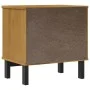 Mesita de noche FLAM madera maciza de pino 49x35x50 cm de vidaXL, Mesitas de noche - Ref: Foro24-357813, Precio: 74,57 €, Des...