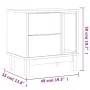 Mesita de noche FLAM madera maciza de pino 49x35x50 cm de vidaXL, Mesitas de noche - Ref: Foro24-357813, Precio: 74,57 €, Des...
