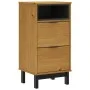 Mesita de noche FLAM madera maciza de pino 40x35x80 cm de vidaXL, Mesitas de noche - Ref: Foro24-357814, Precio: 86,79 €, Des...