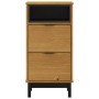 Mesita de noche FLAM madera maciza de pino 40x35x80 cm de vidaXL, Mesitas de noche - Ref: Foro24-357814, Precio: 87,60 €, Des...
