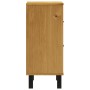 Mesita de noche FLAM madera maciza de pino 40x35x80 cm de vidaXL, Mesitas de noche - Ref: Foro24-357814, Precio: 87,60 €, Des...