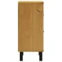 Mesita de noche FLAM madera maciza de pino 40x35x80 cm de vidaXL, Mesitas de noche - Ref: Foro24-357814, Precio: 86,79 €, Des...