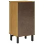 Mesita de noche FLAM madera maciza de pino 40x35x80 cm de vidaXL, Mesitas de noche - Ref: Foro24-357814, Precio: 86,79 €, Des...