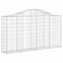 Cestas de gaviones 4 uds forma de arco hierro 200x30x100/120 cm de vidaXL, Maceteros y jardineras - Ref: Foro24-3145432, Prec...