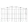Cestas de gaviones 4 uds forma de arco hierro 200x30x100/120 cm de vidaXL, Maceteros y jardineras - Ref: Foro24-3145432, Prec...