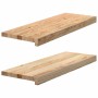 Peldaños escalera 2 uds sin tratar 70x25x2 cm en Hogar | Comprar online en Foru.es