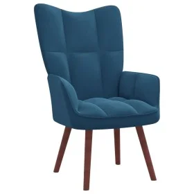 Sillón de relax de terciopelo azul de vidaXL, Sillones - Ref: Foro24-328061, Precio: 111,73 €, Descuento: %
