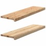 Peldaños escalera 2 uds sin tratar 90x25x2 cm en Hogar | Comprar online en Foru.es