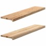 Peldaños escalera 2 uds sin tratar 110x25x2 cm en Hogar | Comprar online en Foru.es