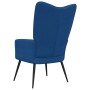 Sillón de relax de terciopelo azul de vidaXL, Sillones - Ref: Foro24-328083, Precio: 102,04 €, Descuento: %