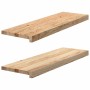 Peldaños escalera 2 uds sin tratar 80x30x2cm en Hogar | Comprar online en Foru.es