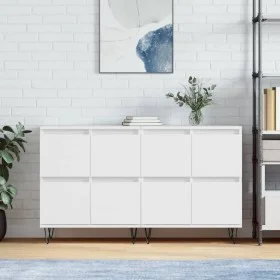 Sideboards 2 pcs white plywood by vidaXL, Sideboards - Ref: Foro24-3190173, Price: 125,46 €, Discount: %